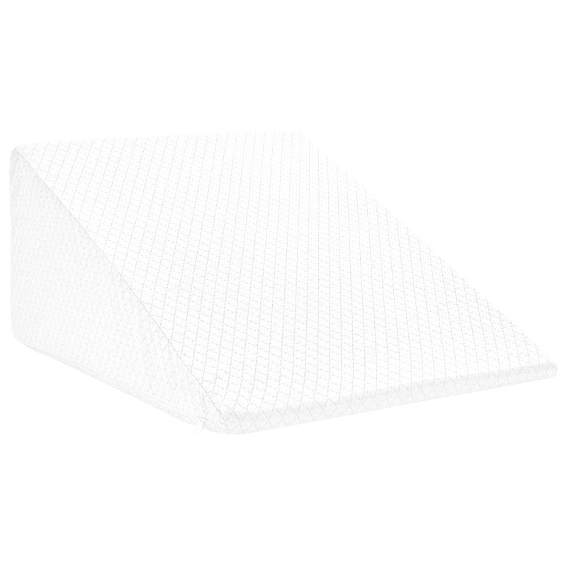 Poduszka na nogi Gładki Biały 60 x 50 x 30 cm Pianka z pamięcią