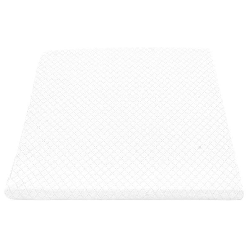 Poduszka na nogi Gładki Biały 60 x 50 x 30 cm Pianka z pamięcią