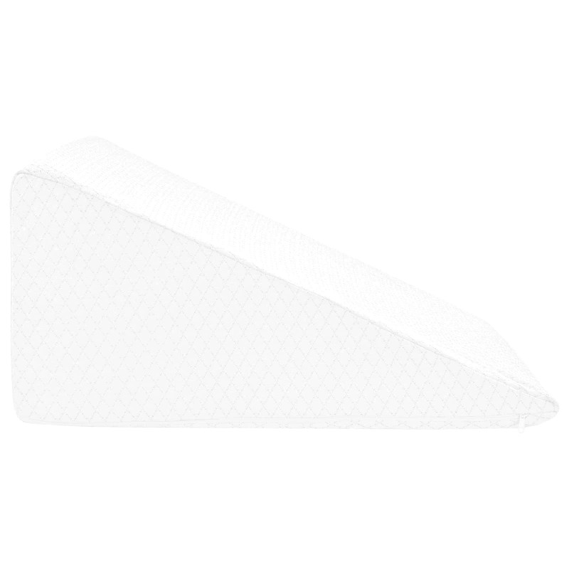 Poduszka na nogi Gładki Biały 60 x 50 x 30 cm Pianka z pamięcią