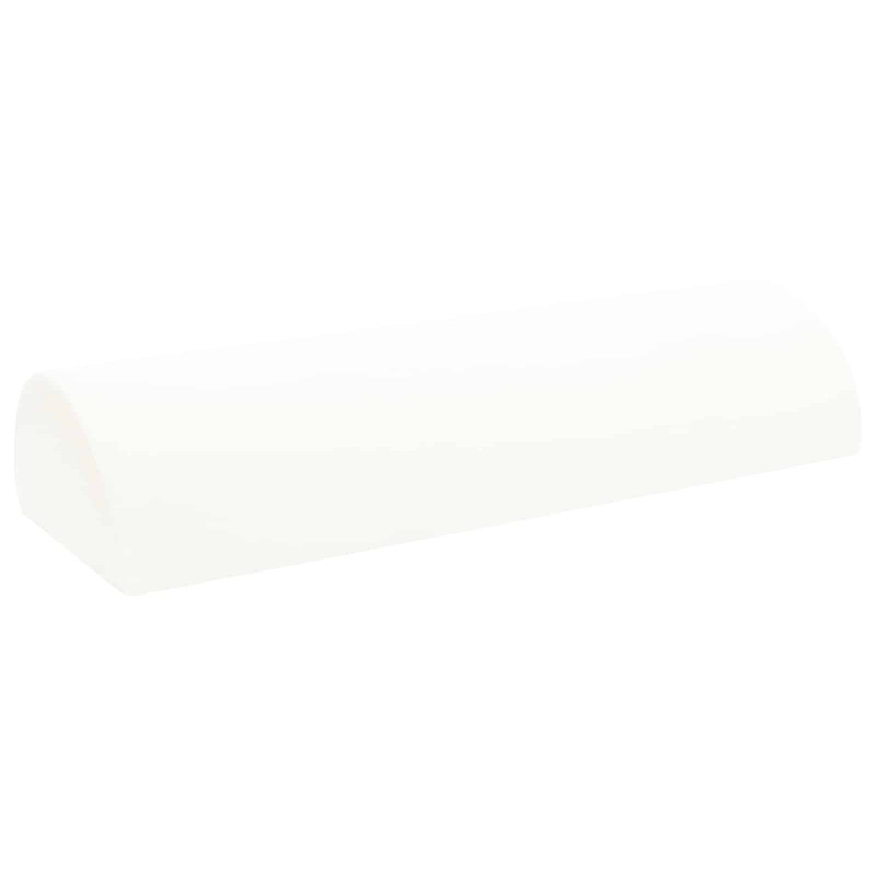 Poduszka na nogi Gładki Biały 52 x 20 x 12 cm Pianka z pamięcią