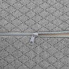 Poduszka na nogi Szary 52 x 20 x 11 cm Pianka z pamięcią