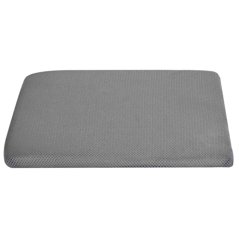 Poduszka na siedzisko Szary 39 x 38 x 8,5 cm Pianka PU