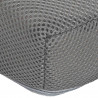Poduszka na siedzisko Szary 39 x 38 x 8,5 cm Pianka PU