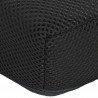 Poduszka na siedzisko Czarny 39 x 38 x 8,5 cm Pianka PU