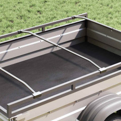 Uchwyt na plandekę do przyczep 2 pcs Srebrny 100-145 cm
