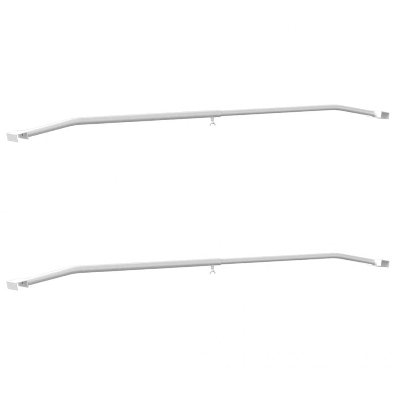 Uchwyt na plandekę do przyczep 2 pcs Srebrny 100-145 cm