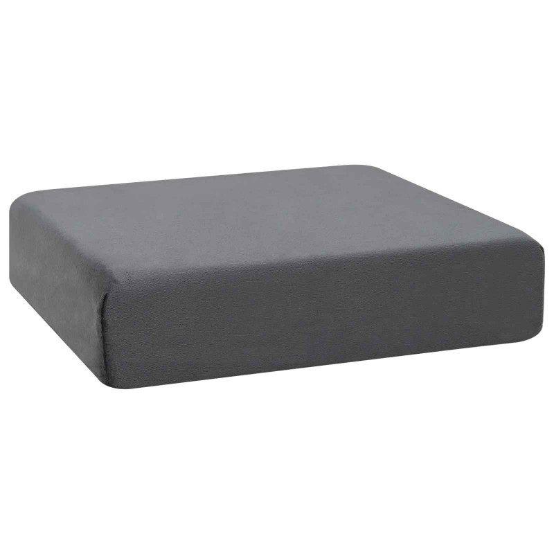 Poduszka na siedzisko Szary 40 x 40 x 10 cm Pianka PU