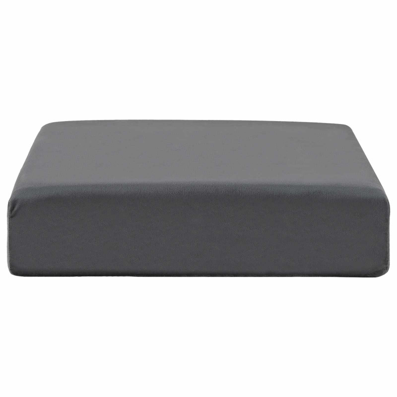 Poduszka na siedzisko Szary 40 x 40 x 10 cm Pianka PU