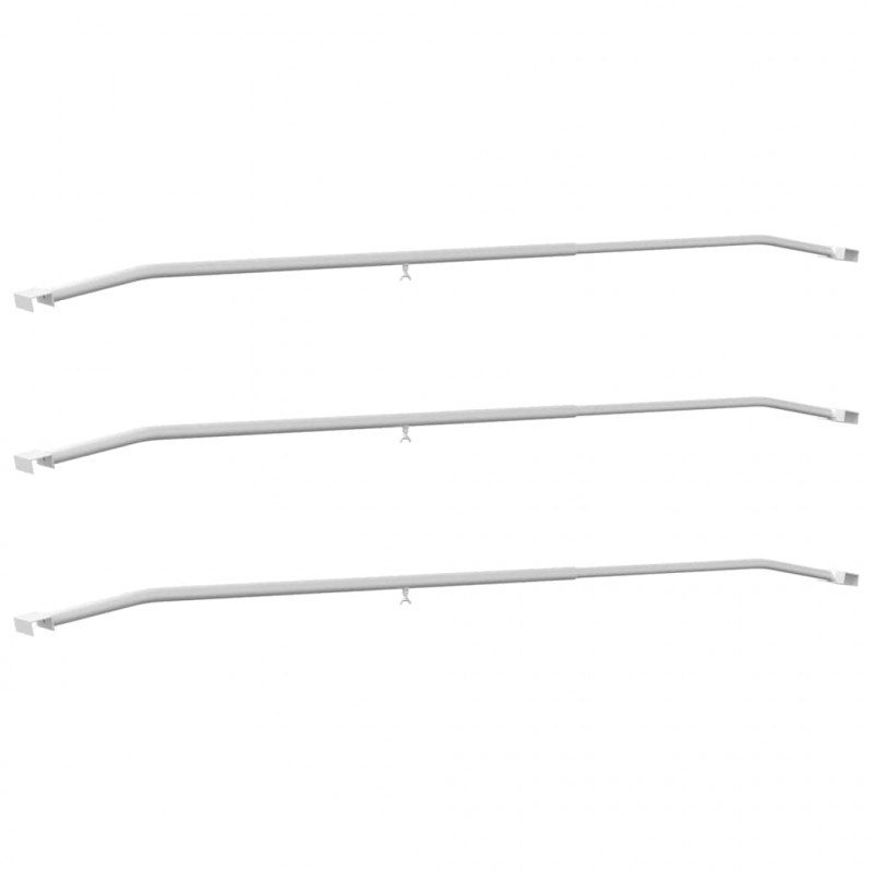 Uchwyt na plandekę do przyczep 3 pcs Srebrny 130-210 cm