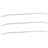 Uchwyt na plandekę do przyczep 3 pcs Srebrny 130-210 cm