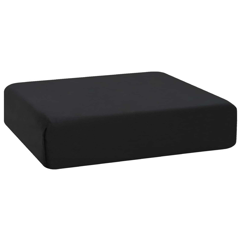 Poduszka na siedzisko Czarny 40 x 40 x 11 cm Pianka PU