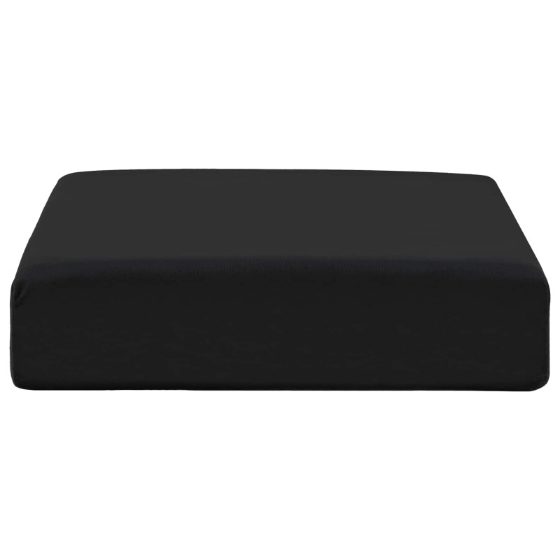 Poduszka na siedzisko Czarny 40 x 40 x 11 cm Pianka PU