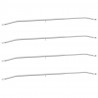 Uchwyt na plandekę do przyczep 4 pcs Srebrny 130-210 cm