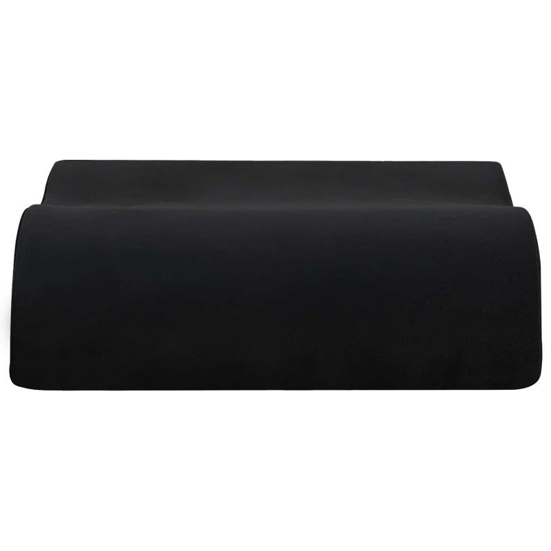 Poduszka na siedzisko Gładki Czarny 40 x 40 x 13 cm Pianka PU