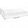 Poduszka do spania Biały 60 x 37 x 12,5 cm Pianka z pamięcią