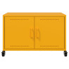 Szafka RTV, musztardowa, 68x39x43,5 cm, stal