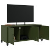 Szafka RTV, oliwkowa, 100,5x39x43,5 cm, stal