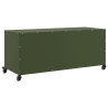 Szafka RTV, oliwkowa, 100,5x39x43,5 cm, stal