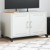 Szafka RTV, biała, 68x39x43,5 cm, stal