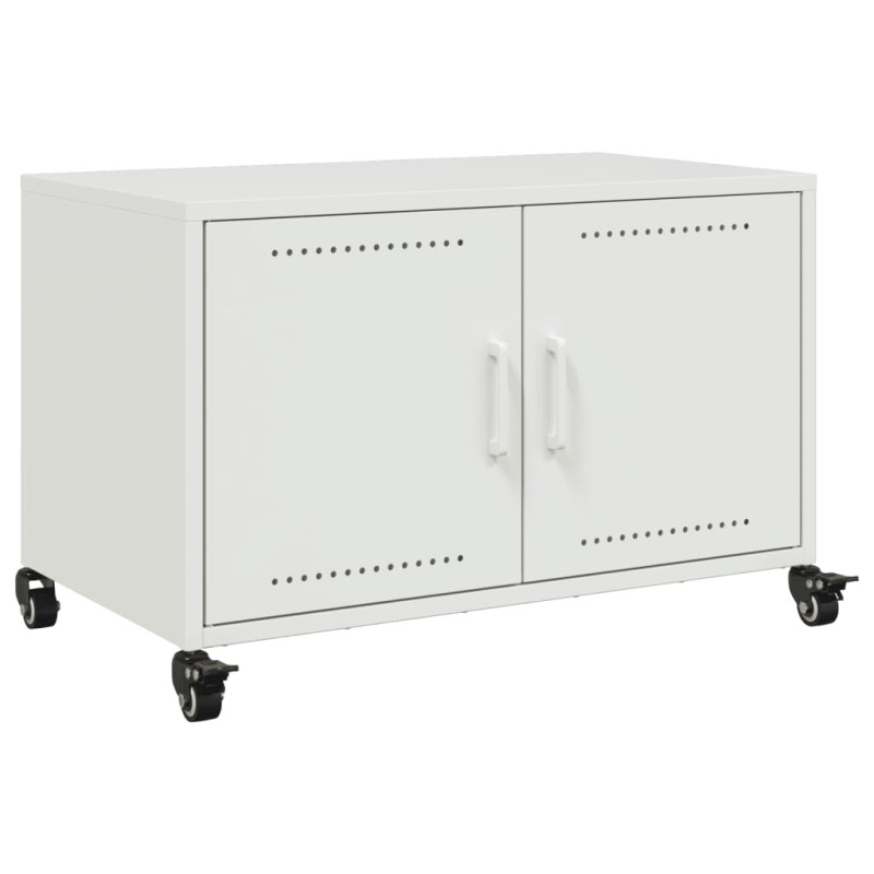 Szafka RTV, biała, 68x39x43,5 cm, stal