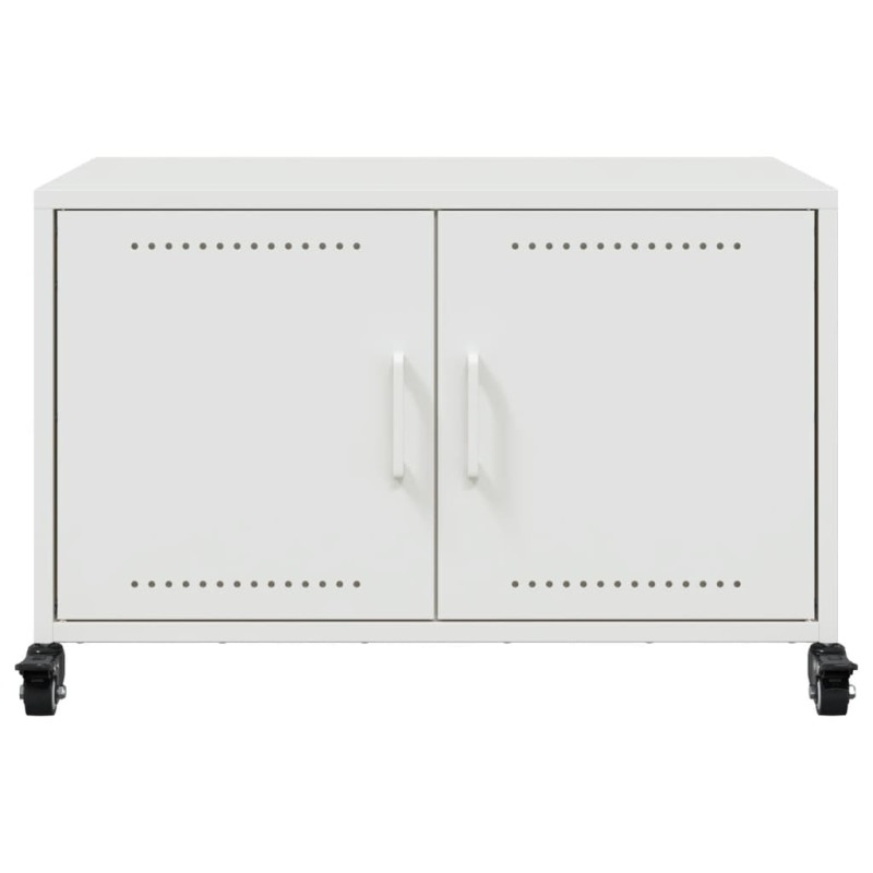 Szafka RTV, biała, 68x39x43,5 cm, stal