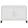 Szafka RTV, biała, 68x39x43,5 cm, stal