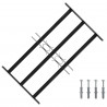 Kratka Okienna Czarny 75.5 x 45 cm Stal malowana proszkowo
