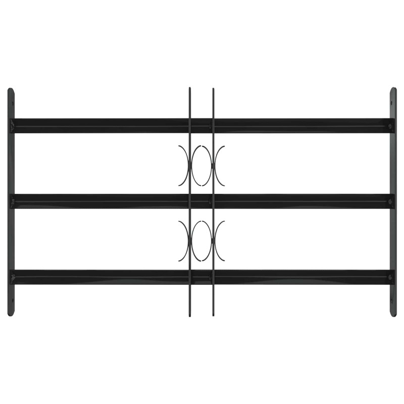 Kratka Okienna Czarny 75.5 x 45 cm Stal malowana proszkowo