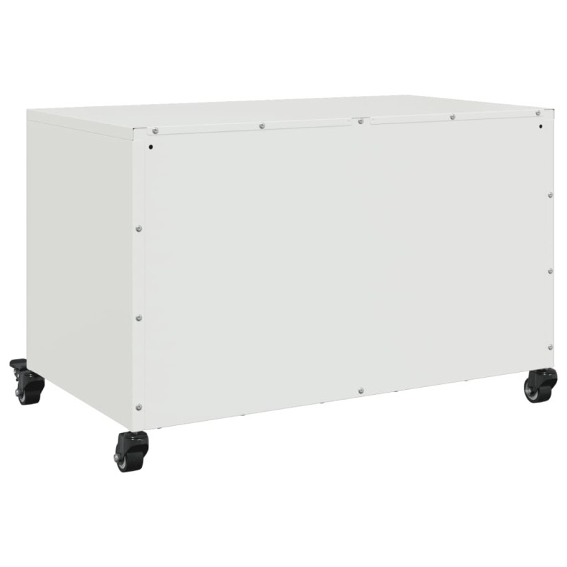 Szafka RTV, biała, 68x39x43,5 cm, stal