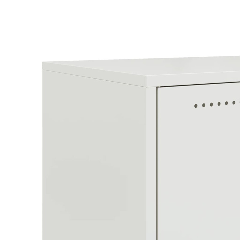 Szafka RTV, biała, 68x39x43,5 cm, stal