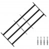 Kratka Okienna Czarny 116 x 45 cm Stal malowana proszkowo