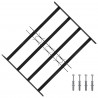 Kratka Okienna Czarny 75.5 x 60 cm Stal malowana proszkowo