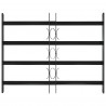Kratka Okienna Czarny 75.5 x 60 cm Stal malowana proszkowo