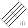 Kratka Okienna Czarny 115 x 60 cm Stal malowana proszkowo