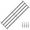 Kratka Okienna Czarny 175 x 60 cm Stal malowana proszkowo