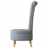 Fotel typu slipper Jasnoszary 56,5 x 70 x 110 cm tkanina