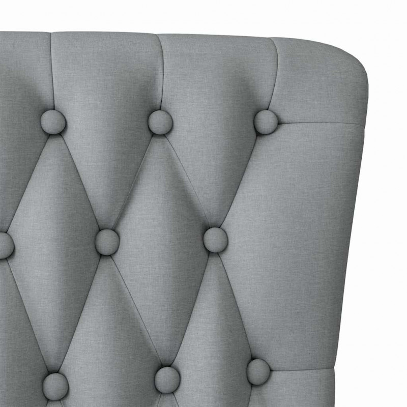 Fotel typu slipper Jasnoszary 56,5 x 70 x 110 cm tkanina