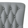Fotel typu slipper Jasnoszary 56,5 x 70 x 110 cm tkanina