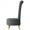Fotel typu slipper Ciemnoszary 56,5 x 70 x 110 cm tkanina