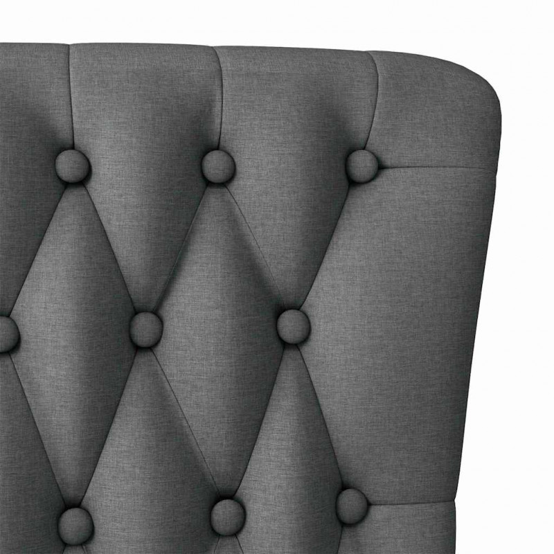 Fotel typu slipper Ciemnoszary 56,5 x 70 x 110 cm tkanina