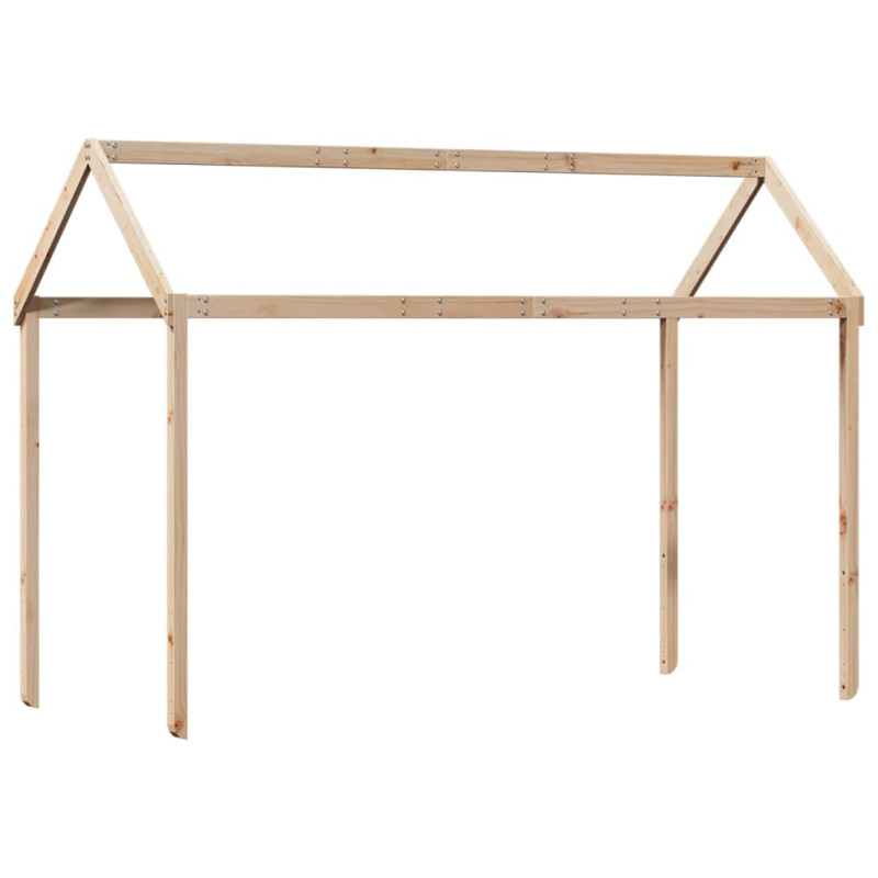 Łóżko piętrowe bez materaca, 90x200 cm, lite drewno sosnowe