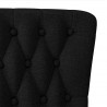 Fotel typu slipper Czarny 56,5 x 70 x 110 cm tkanina