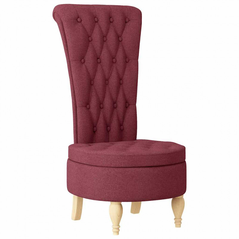 Fotel typu slipper Czerwone wino 56,5 x 70 x 110 cm tkanina