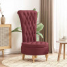 Fotel typu slipper Czerwone wino 56,5 x 70 x 110 cm tkanina