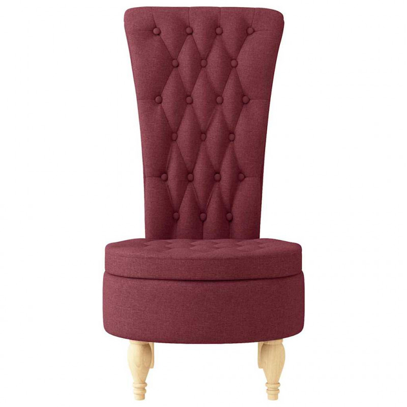 Fotel typu slipper Czerwone wino 56,5 x 70 x 110 cm tkanina