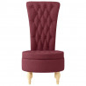 Fotel typu slipper Czerwone wino 56,5 x 70 x 110 cm tkanina