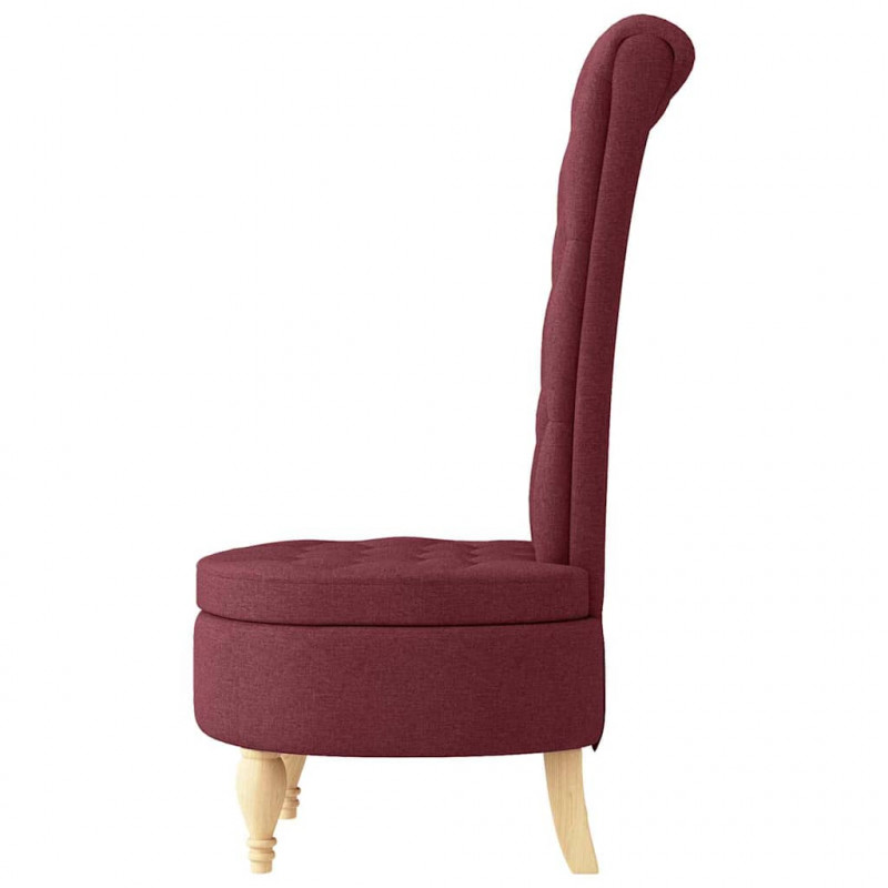 Fotel typu slipper Czerwone wino 56,5 x 70 x 110 cm tkanina