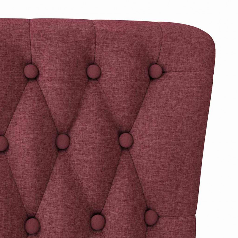 Fotel typu slipper Czerwone wino 56,5 x 70 x 110 cm tkanina