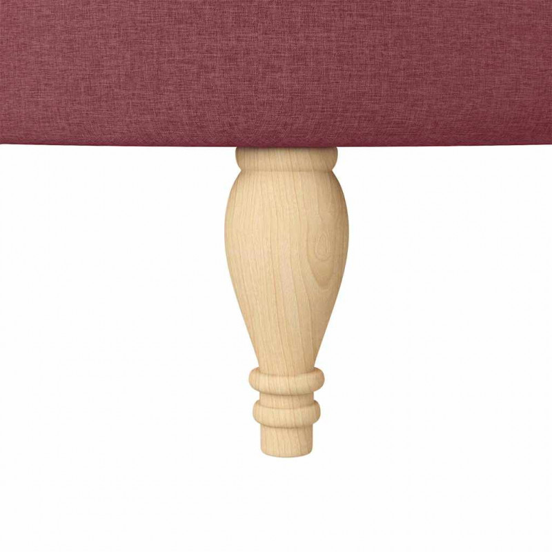Fotel typu slipper Czerwone wino 56,5 x 70 x 110 cm tkanina