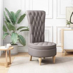 Fotel typu slipper Ciemnoszary 56,5 x 70 x 110 cm tkanina